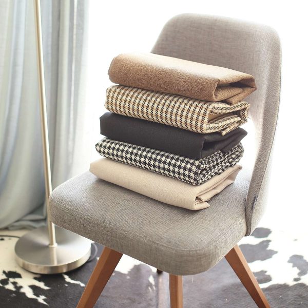 Set of 4 Brown and White Center Pillow Covers - Image 5