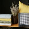 Set of 4 Yellow Tripartite Lumbar Pillow Covers - Image 5