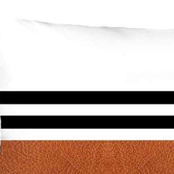 Set of 2 Brown Geometric Lumbar Pillow Covers - Image 4