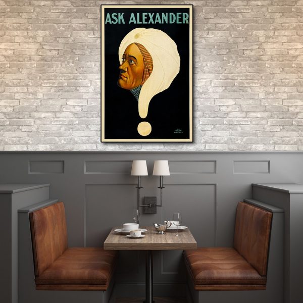 36" x 54" Vintage c1920s Alexander Vintage Magic Wall Art - Image 2