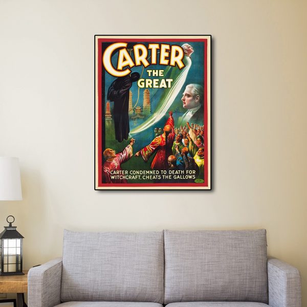 8.5" x 11" Vintage 1926 Carter Witchcraft Magic Poster Wall Art - Image 2