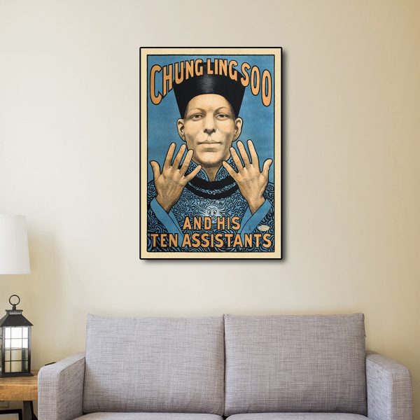 12" x 18" Chung Ling Soo Vintage Magic Poster Wall Art - Image 4
