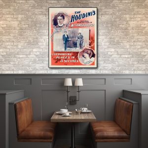 8.5" x 11" The Houdini's Metamorphosis Vintage Magic Poster Wall Art