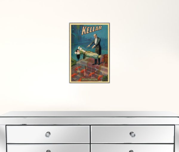 9" x 12" Kellar Levitation Vintage Magic Poster Wall Art - Image 2