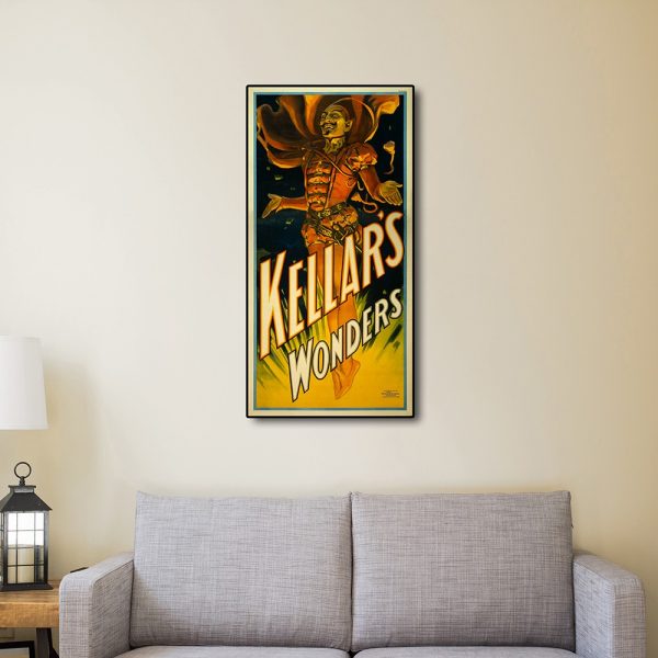 36" x 72" Keller's Wonders Vintage Magic Poster Wall Art - Image 3
