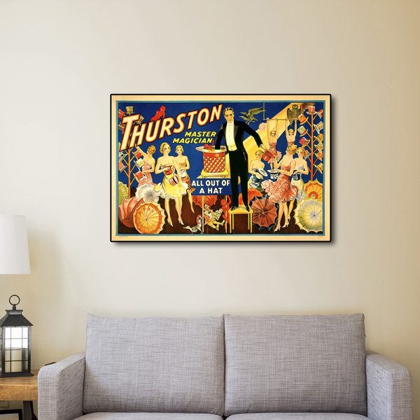 24" x 36" Thurston Out of a Hat Vintage Magic Poster Wall Art - Image 4