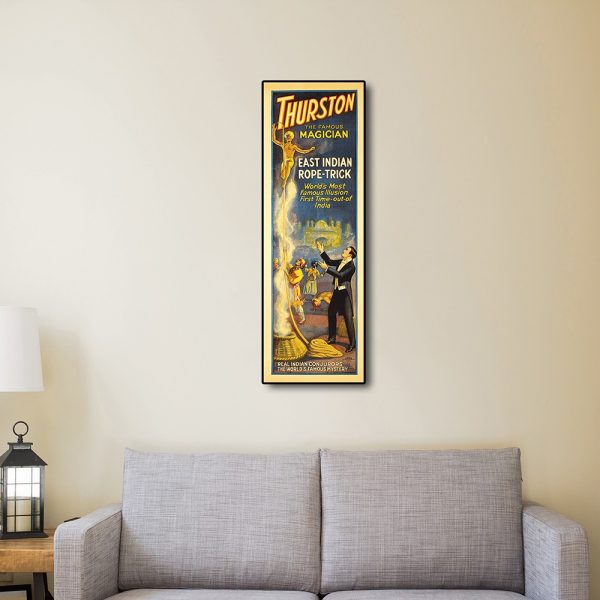 4" x 12" Thurston Rope Trick Vintage Magic Poster Wall Art - Image 4