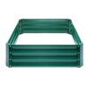 Green 4 ft x 3 ft Steel Rust Resistant Open Bottom Raised Garden Planter Bed - Image 3