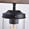 4 Light Adjustable Dimmable Rectangle Chandelier with Wrought Iron Accents - Image 5