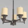 5 Light Farmhouse Espresso Pendant Chandelier - Image 2
