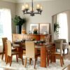 5 Light Farmhouse Espresso Pendant Chandelier - Image 3