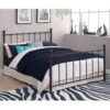 Full size Dark Bronze Metal Platform Bed with Headboard and Footboard - Image 3