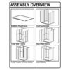 Outdoor Lawn Garden Tool Storage Shed - 3.5-Ft x 4.5-Ft - Image 2