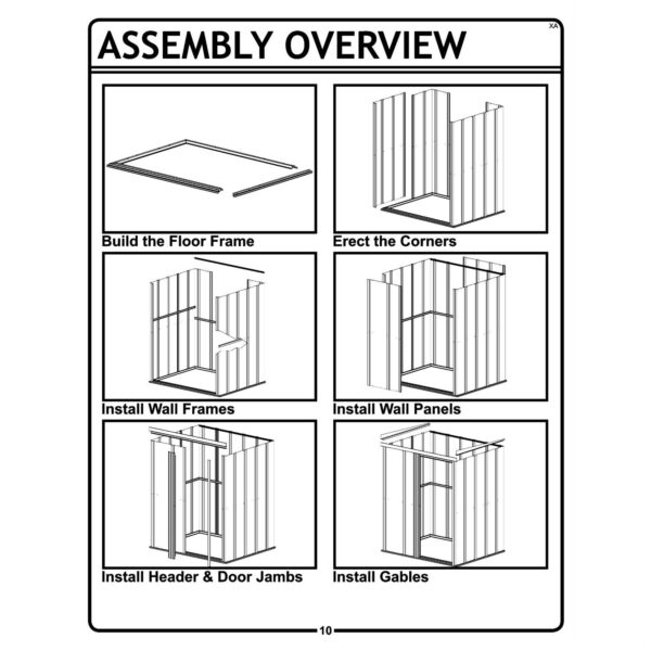 Outdoor Lawn Garden Tool Storage Shed - 3.5-Ft x 4.5-Ft - Image 2