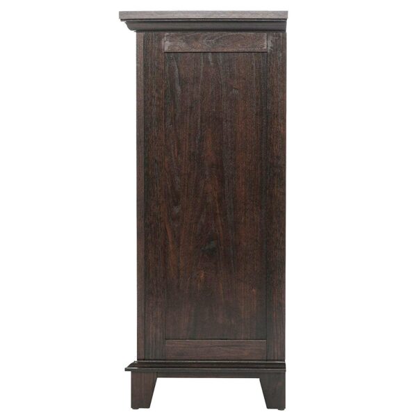 Freestanding Electric Fireplace Heater in Brown Wood Finish - Image 4