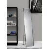 Modern Free-Standing Floor Mirror in Champagne Steel Finish - Image 3