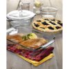 15-Piece Glass Bakeware Food Storage Set with 4 Ramekins and Measuring Cup - Image 4