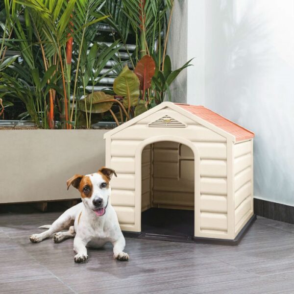 Sturdy Outdoor Waterproof Polypropylene Dog House for Small Dogs - Image 2