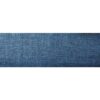 Full size Dark Blue Charcoal Linen Platform Bed with Upholstered Headboard - Image 3