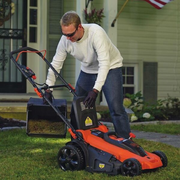 Cordless 20-inch Electric Lawn Mower with Two Lithium ion Batteries - Image 3
