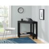 Home Office Corner Desk Laptop Writing Table with Drawer in Black - Image 3
