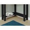 Home Office Corner Desk Laptop Writing Table with Drawer in Black - Image 5