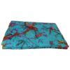 King size Blue Floral Birds Cotton Quilt Blanket Bedspread - Image 4