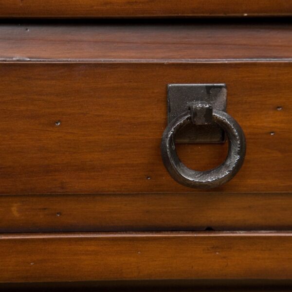 Black Wrought Iron and Walnut Wood Finish Bakers Rack - Image 3