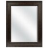 Beveled Rectangular Bathroom Vanity Mirror with Bronze Finish Frame