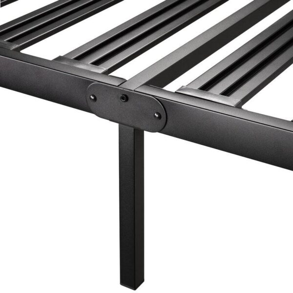California King Metal Platform Bed Frame with Heavy Duty Slats - Image 3