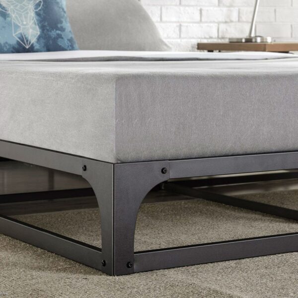 Twin size Modern Low Profile Heavy Duty Metal Platform Bed Frame - Image 4