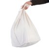 Black Bamboo Laundry Hamper with Removable Liner - Image 5