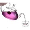8-Piece Glass Teapot Set with 6 Glasses and Warmer - Image 3