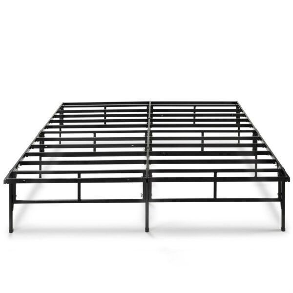 Queen size Sturdy Black Metal Platform Bed Frame - Image 2