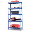 Heavy Duty 60 inch Adjustable 5-Shelf Metal Storage Rack in Navy Blue - Image 2