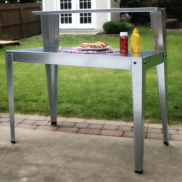 24 x 44 inch Galvanized Steel Top Utility Table Workbench Potting Bench - Image 2