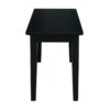 Solid Wood Entryway Accent Bench in Black Finish - Image 3