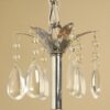 Chrome 3-light Black Shade Crystal Chandelier - Image 3