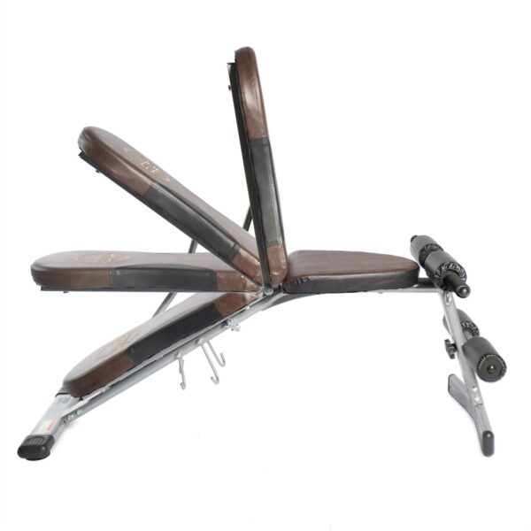 Adjustable 4-Position Incline Decline Flat Upright Fitness Bench Leg Raises - Image 3