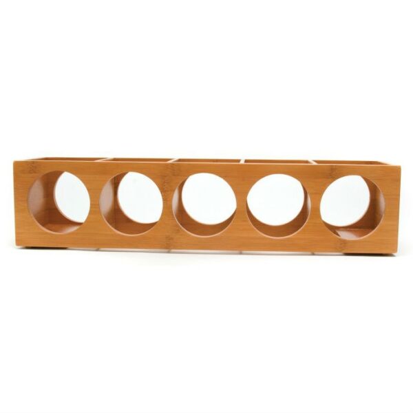 Modern 10 Bottle Bamboo Stackable Wine Rack - Image 4
