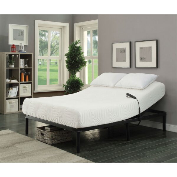 Full size Sturdy Black Metal Adjustable Bed Base with Remote - Image 2