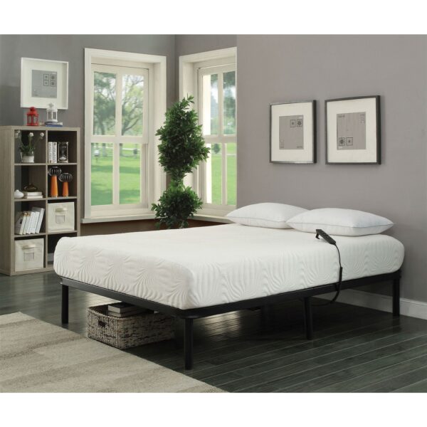 Full size Sturdy Black Metal Adjustable Bed Base with Remote - Image 3