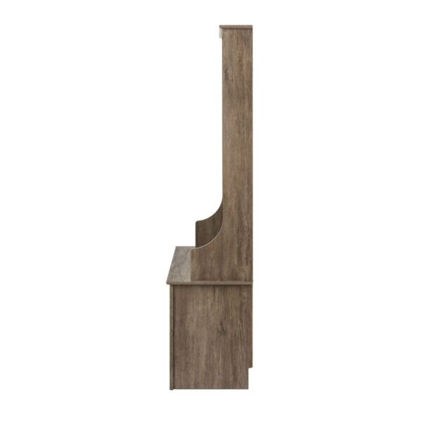 Grey Entryway Hall Tree Shoe Cubbie Coat Rack - Image 4