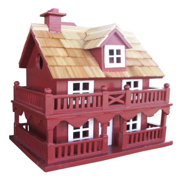 Red Wood Birdhouse - Made of Kiln Dried Hardwood - Image 2