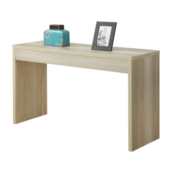 Contemporary Sofa Table Console Table in Weathered White Wood Finish - Image 3