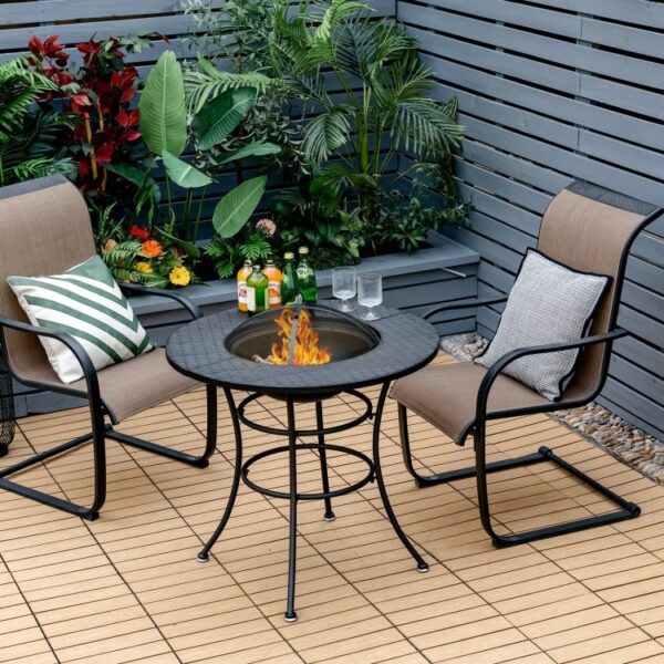 4 in 1 Fire Pit, Grill Cooking BBQ Grate, Ice Bucket, Dining Table - Image 3