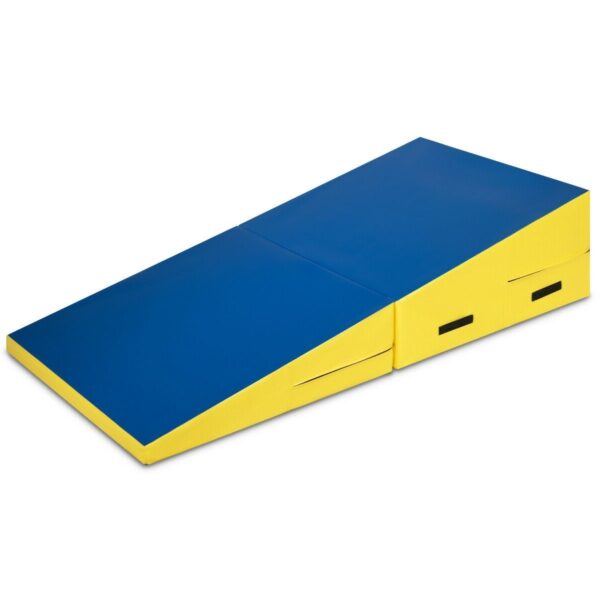 Folding Foam Soft Incline Slope Cheese Gymnastics Gym Mat Plyo Box - Image 2