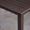 Rectangular 74 x 42 inch Patio Dining Table in Mocha Brown with Center Umbrella Hole - Image 2