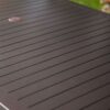 Rectangular 74 x 42 inch Patio Dining Table in Mocha Brown with Center Umbrella Hole - Image 3