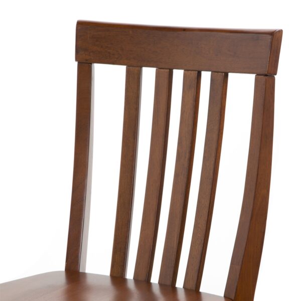 Set of 2 - Solid Hardwood 30-inch BarStool in Classic Cherry Finish Wood - Image 3
